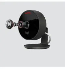 Câmara de Segurança LOGITECH Circle View (180° - Wireless - Grafite)