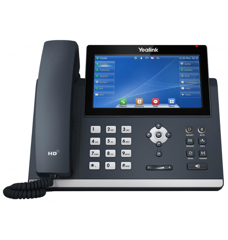 Telefone Fixo YEALINK SIP-T48U (IP - 7'' - Cinzento)