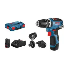 Aparafusadora BOSCH FlexiClick GSR 12V-35 (1750RPM - Sem chave - Preto Azul Vermelho)