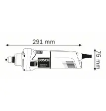 Retificadora BOSCH GGS 28 CE Professional (10000RPM - 1,9cm de diâmetro - Preto Azul Vermelho)