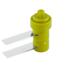 Trituradora Manual TEFAL (2 Lâminas - 500ML - Verde Transparente Branco)