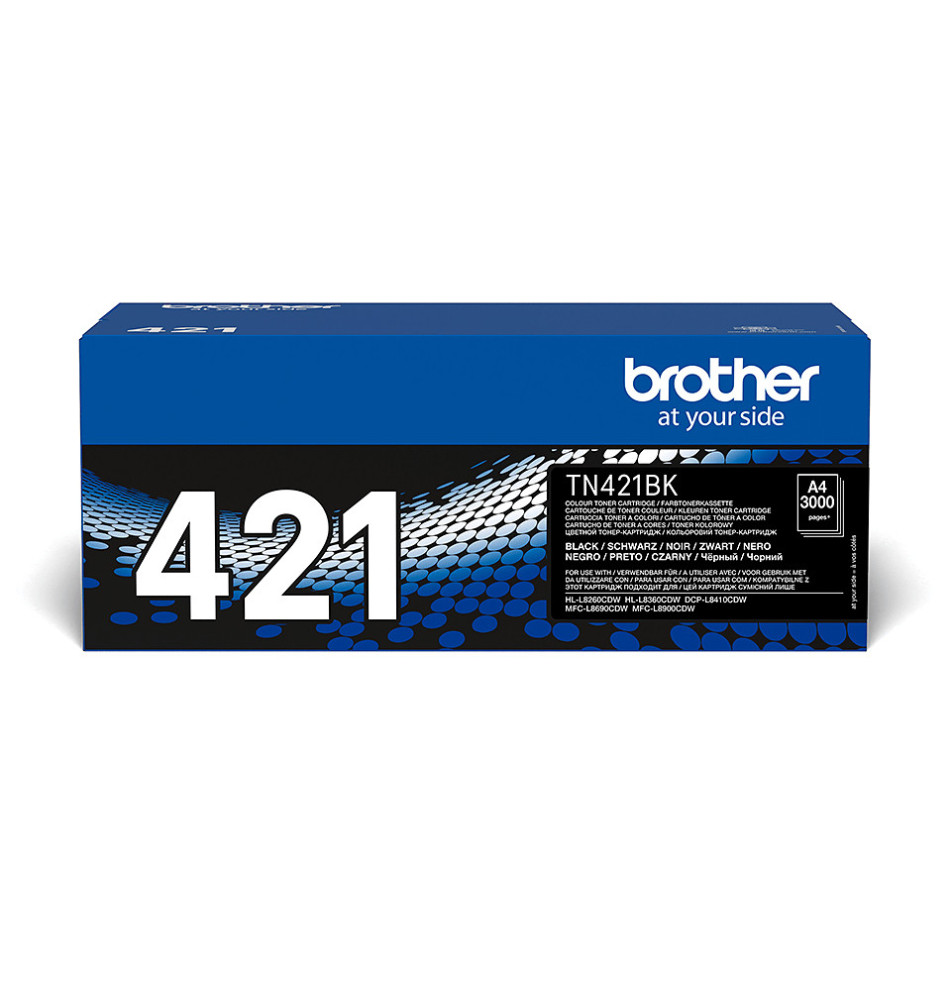 Toner BROTHER TN-421BK (Laser - 3000 páginas - Preto)