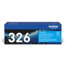 Toner BROTHER TN-326C (Laser - 3500 páginas - Ciano)