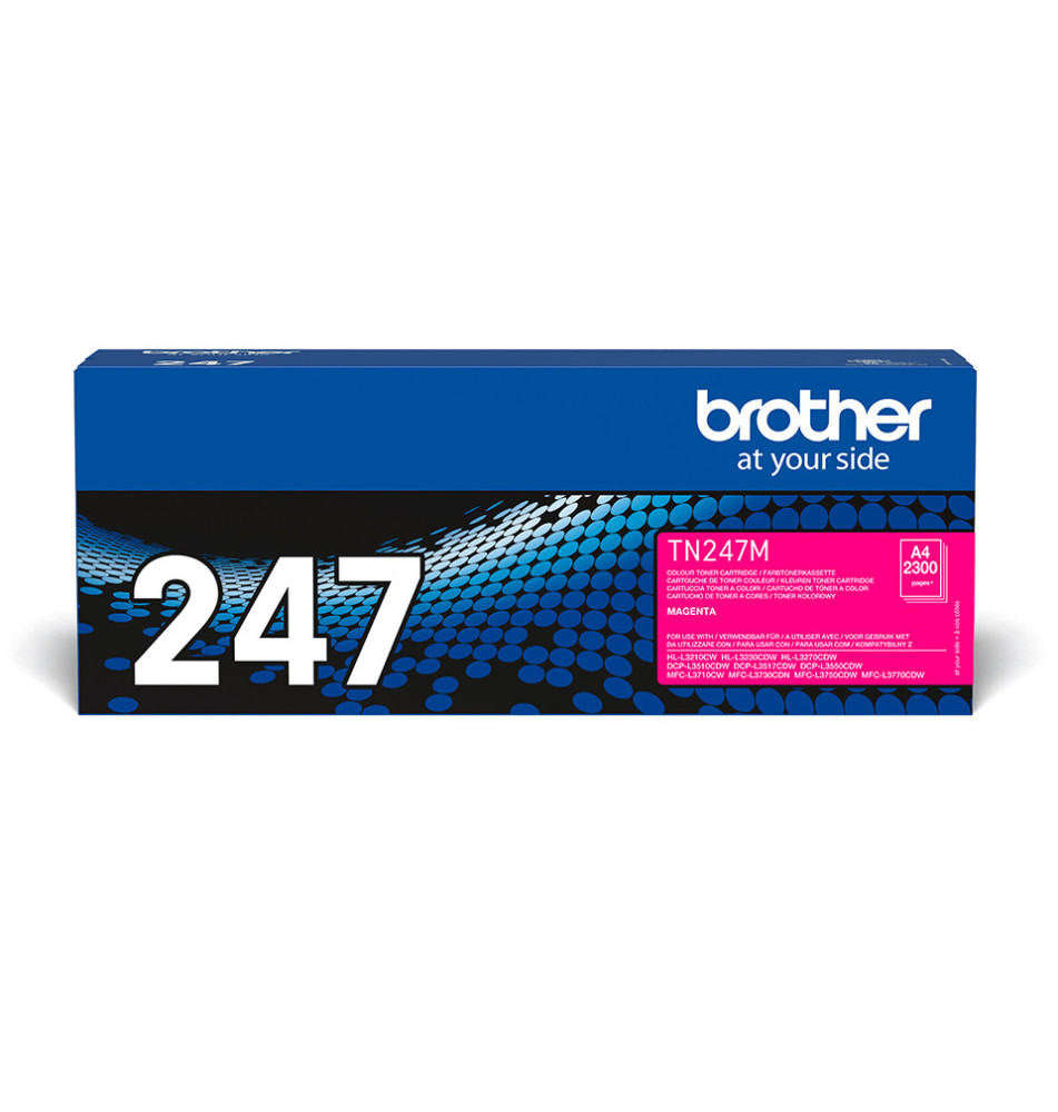 Toner BROTHER TN-247M (LED - 2300 páginas - Magenta)