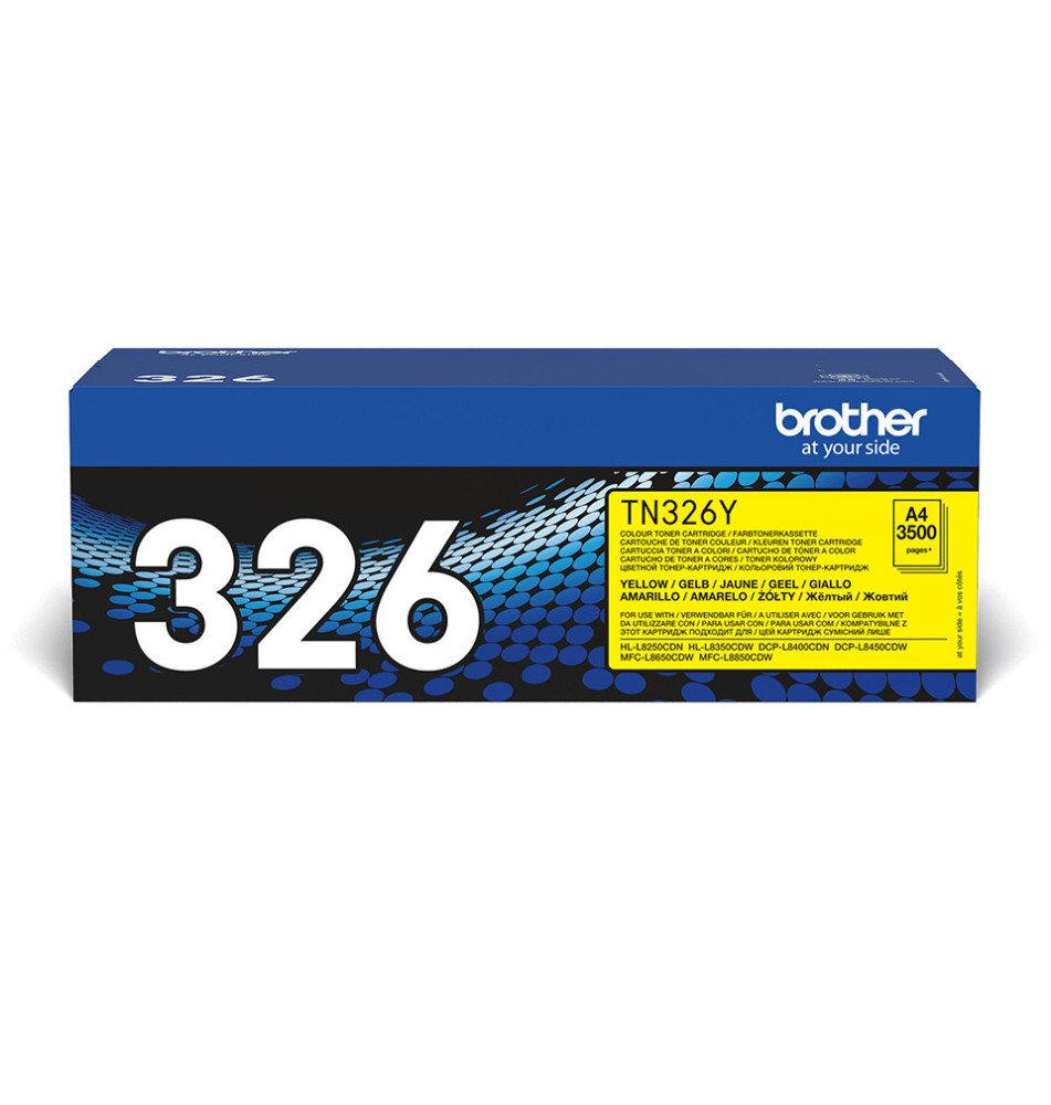 Toner BROTHER TN-326Y (Laser - 3500 páginas - Amarelo)
