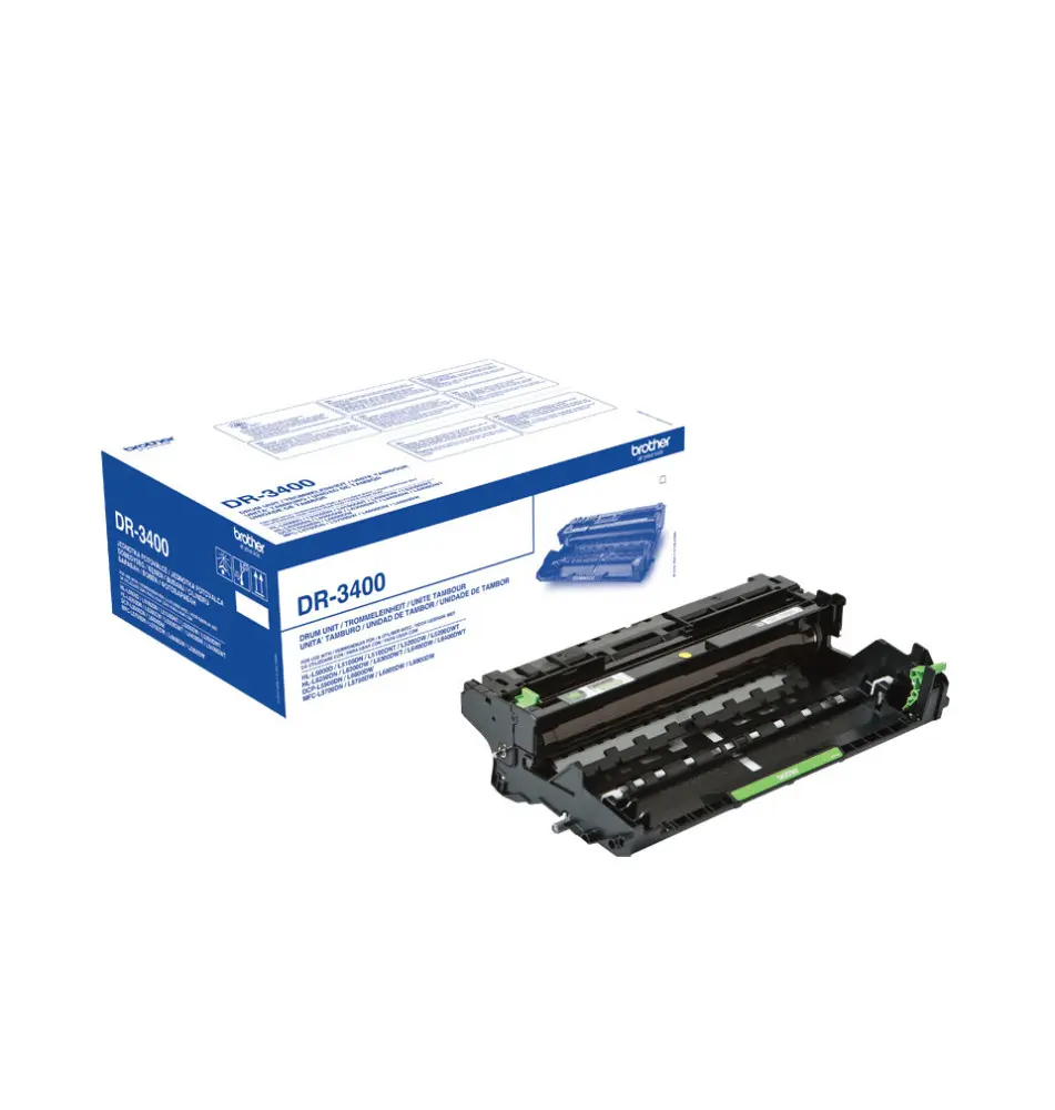 Tambor de Impressora BROTHER DR-3400 (Laser - 500000 páginas - Preto)