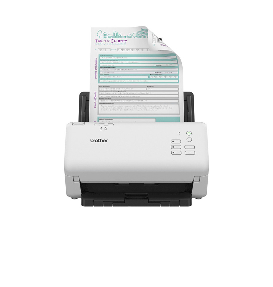 Scanner BROTHER ADS-4300N (A4 - 80 folhas- Preto Branco)