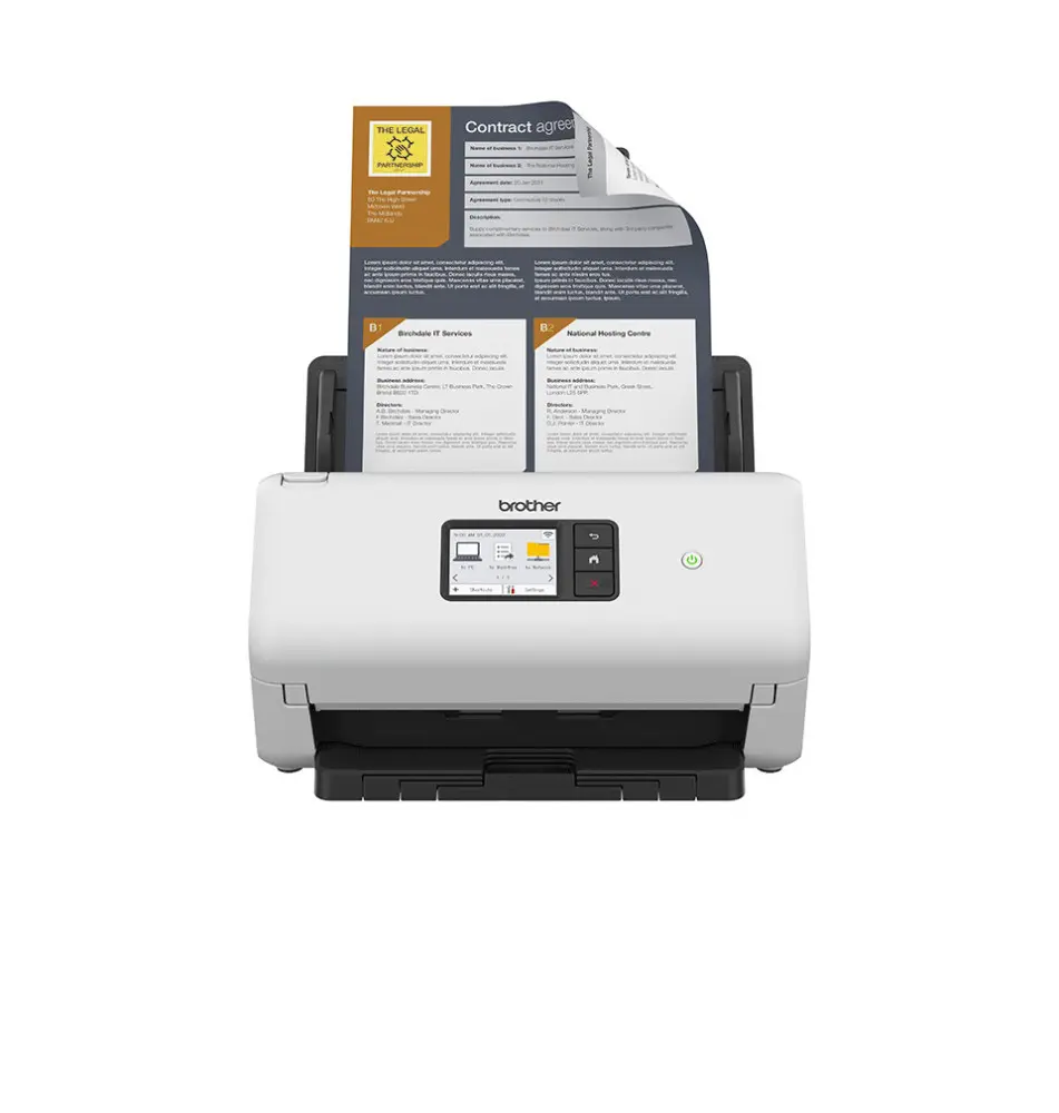 Scanner BROTHER ADS-4500W (A4 - 60 folhas - Preto Branco)