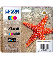 Tinteiro EPSON 603XL (8,9ml preto - 7,2ml cor - 500 130 páginas)