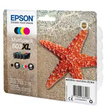Tinteiro EPSON Multipack 603 XL (8,9ml Preto - 12ml Cor - 500 350 páginas)