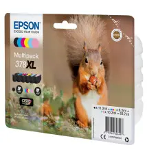 Tinteiro EPSON Multipack 378XL (11,2ml Preto - 48,5ml Cores - 500 830 páginas)