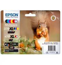 Tinteiro EPSON Multipack 378XL 478XL Clara Photo HD Ink (11,2ml Preto - 38,1ml Cores - 11,2ml Foto Cinzento)