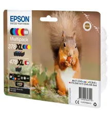 Tinteiro EPSON Multipack 378XL 478XL Clara Photo HD Ink (11,2ml Preto - 38,1ml Cores - 11,2ml Foto Cinzento)