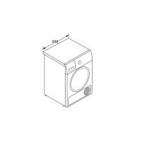 Bosch Serie 4 WTR85V90ES máquina de secar Independente Carregamento frontal 8 kg A++ Branco