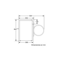 Bosch Serie 6 WTG87229ES máquina de secar Independente Carregamento frontal 8 kg A++ Branco