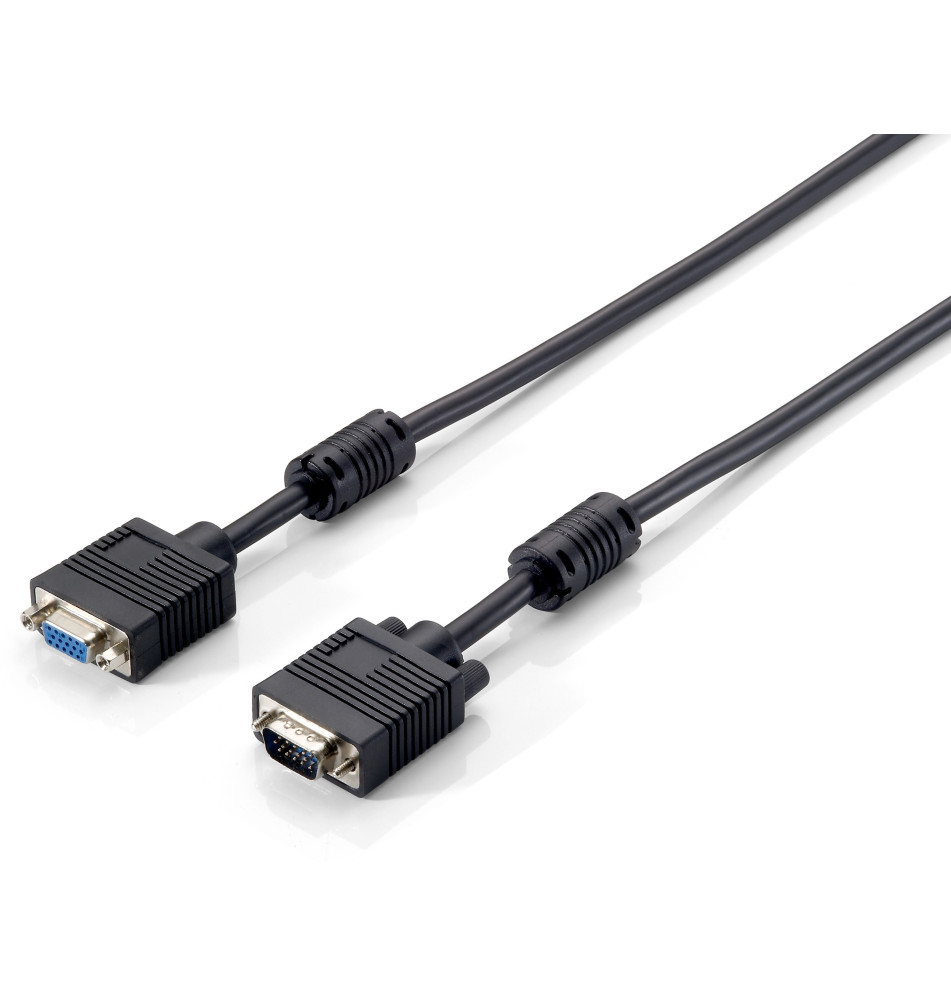 Cabo EQUIP VGA (Macho Fêmea - 10 m - Preto)