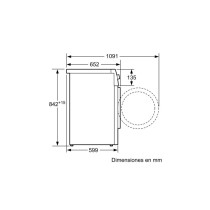 Bosch Serie 6 WTG86260ES máquina de secar Independente Carregamento frontal 8 kg B Branco