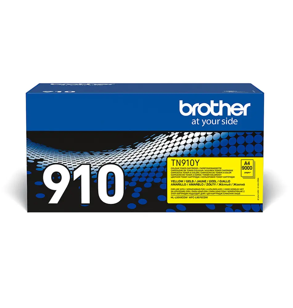 Toner BROTHER TN-910Y (Laser - 9000 páginas - Amarelo)