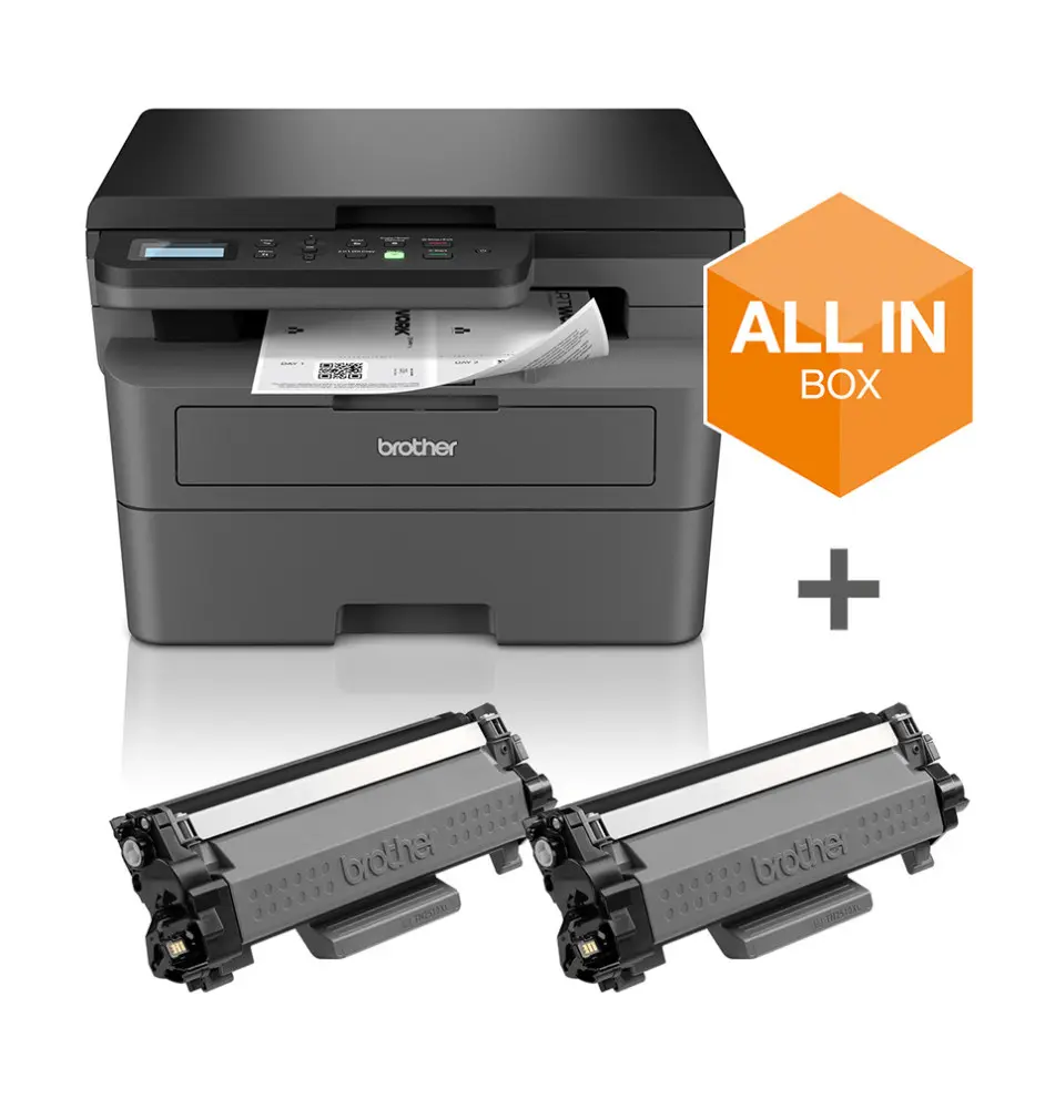 Impressora Multifunções BROTHER DCP-L2627DWXL (Laser - A4 - Monocromática)