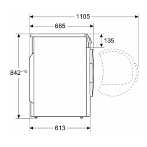 Bosch Serie 6 WTR85T00ES máquina de secar Independente Carregamento frontal 9 kg A++ Branco