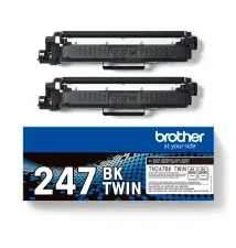Toner BROTHER TN-247BKTWIN (Laser - 3000 páginas - Preto)
