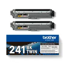 Toner BROTHER TN-241BKTWIN (Laser - 2500 páginas - Preto)