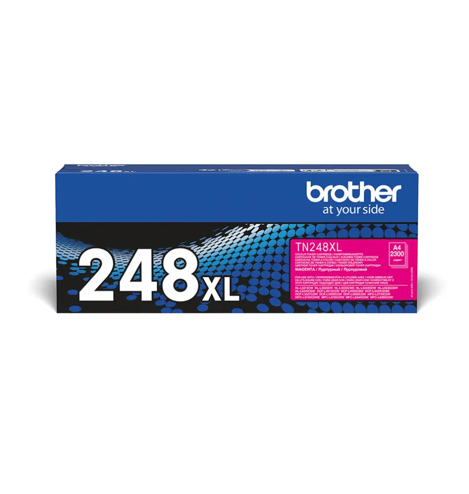 Toner BROTHER TN-248XLM (Laser - 2300 páginas - Magenta)
