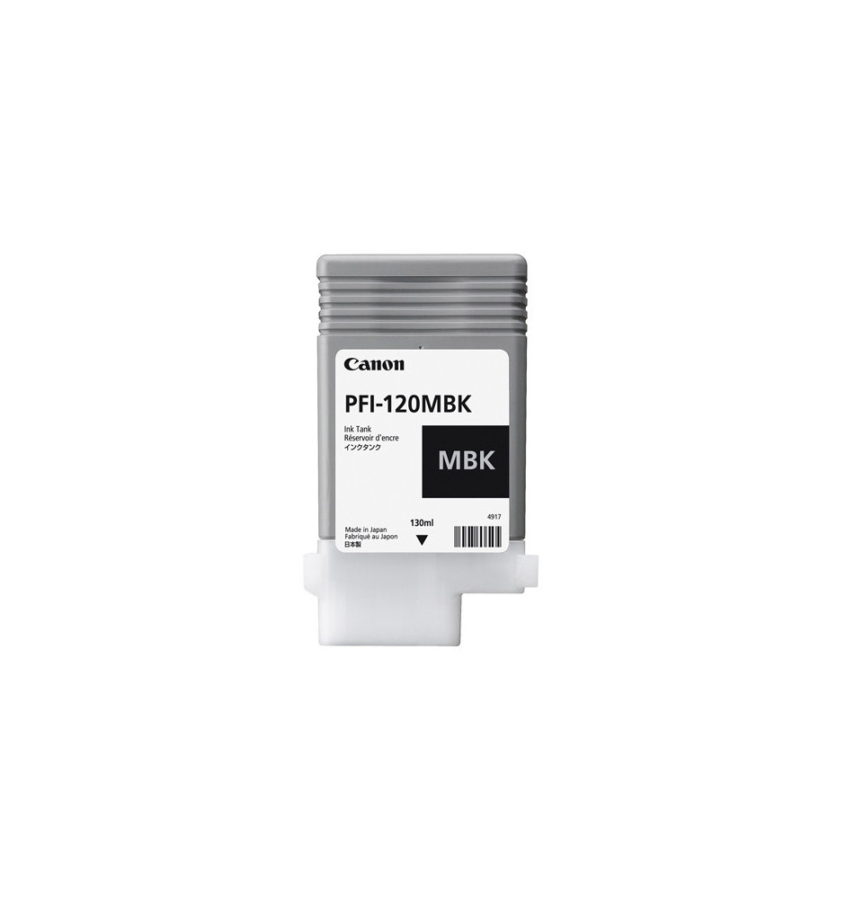 Tinteiro CANON PFI-120MBK (130ml - À Base de Pigmentos - Preto Mate)