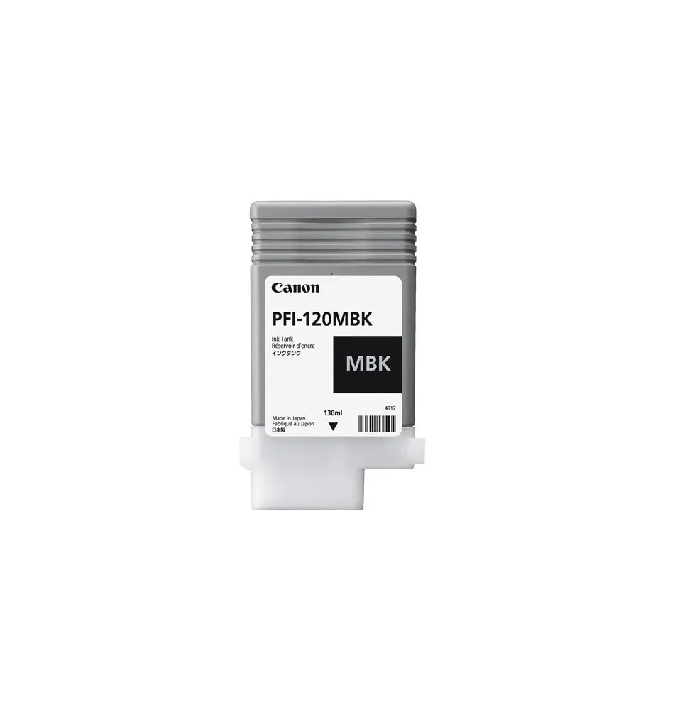 Tinteiro CANON PFI-120MBK (130ml - À Base de Pigmentos - Preto Mate)