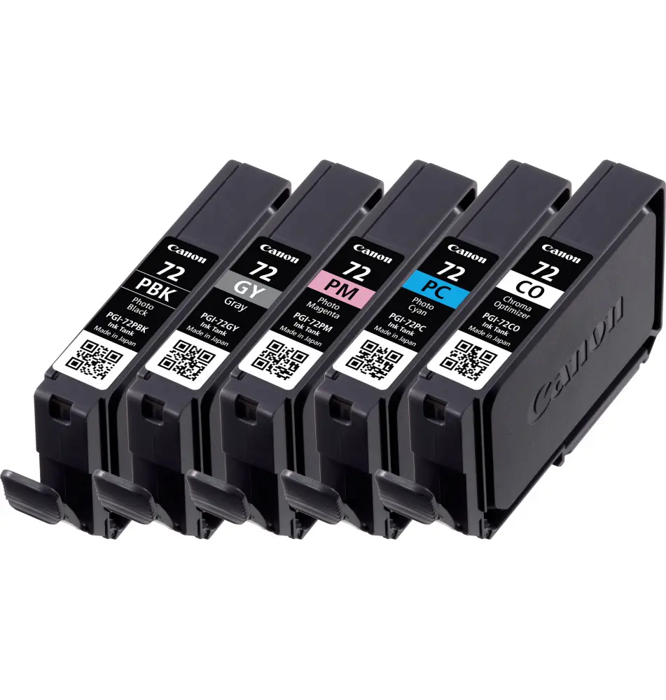 Tinteiros CANON 6403B007 (5 Unidades - 430 510 páginas a preto cores - Cinzento Preto Ciano Magenta Optimizador Chroma)