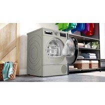 Bosch Serie 6 WQG2450XES máquina de secar Independente Carregamento frontal 9 kg A++ Cinzento, Ferro