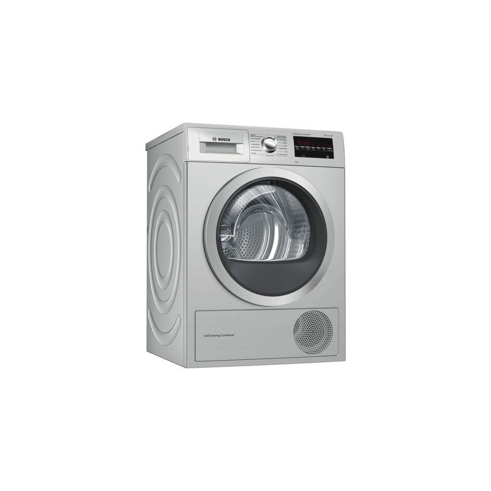 Bosch Serie 6 WTG8729XEE máquina de secar Independente Carregamento frontal 9 kg A++ Aço inoxidável