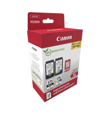 Tinteiro CANON 575XL 576XL (15ml Preto - 12,6ml Cor - Papel Fotográfico)