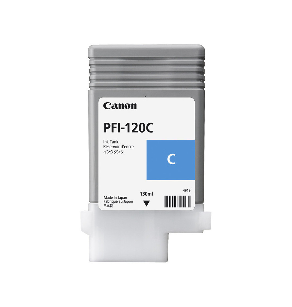 Tinteiro CANON PFI-120C (130ml - 700 páginas - Ciano)