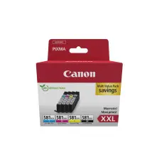 Tinteiro CANON 581XXL (11,7ml Preto - 11,7ml Cores - Preto Ciano Magenta Amarelo)