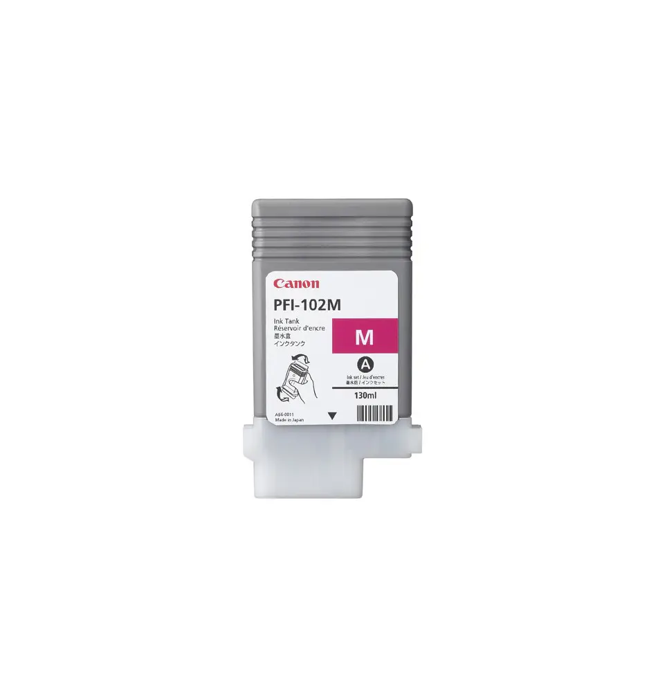 Tinteiro CANON PFI-102M (130ml - À Base de Pigmentos - Magenta)