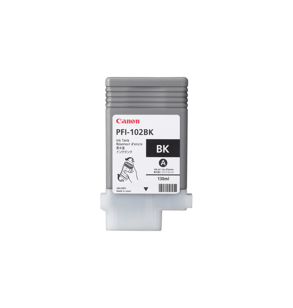 Tinteiro CANON PFI-102BK (130ml - 1100 páginas - Preto)