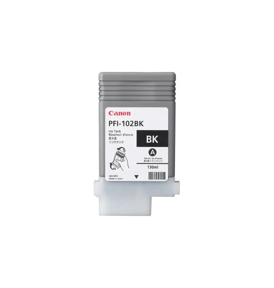 Tinteiro CANON PFI-102BK (130ml - 1100 páginas - Preto)