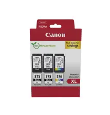Tinteiro CANON 575XL x2 576XL (15ml Preto - 12,6ml Cor - Preto Ciano Magenta Amarelo)
