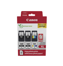 Tinteiro CANON 560XL x2 561XL (14,3ml Preto - 12,2ml Cor - Preto Ciano Magenta Amarelo)