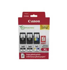 Tinteiro CANON 560XL x2 561XL (14,3ml Preto - 12,2ml Cor - Preto Ciano Magenta Amarelo)