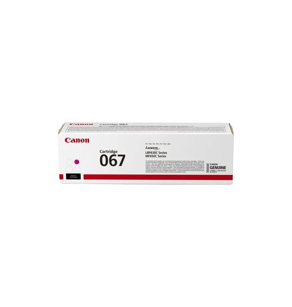 Toner CANON 067 (Laser - 1250 páginas - Amarelo)