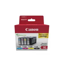 Tinteiro CANON 1500XL (1200 páginas Preto - 1000 páginas Cor - Ciano Magenta Amarelo Preto)