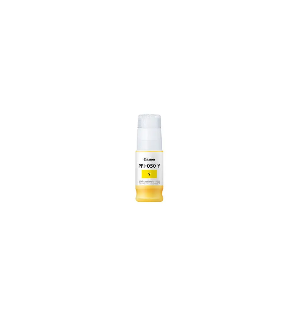 Tinteiro CANON PFI-050Y (70ml - 1300 páginas - Amarelo)