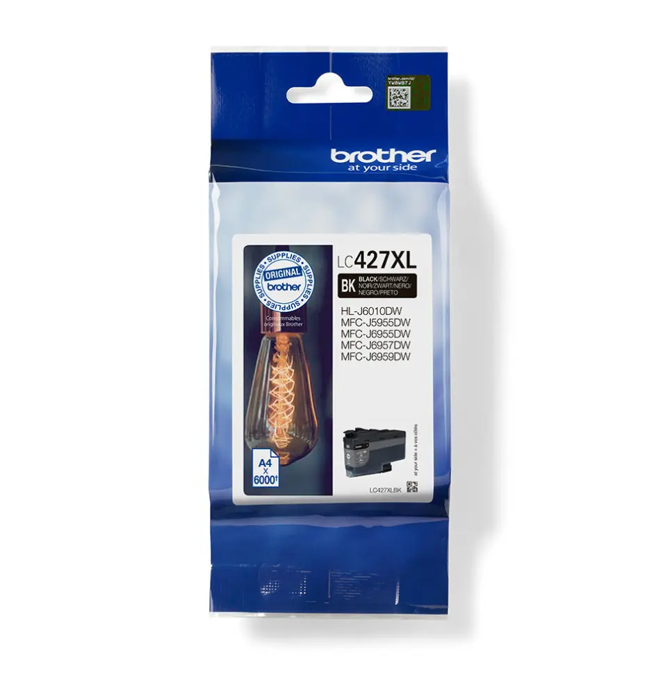 Tinteiro BROTHER LC427XLBK (107ml - 6000 páginas - Preto)