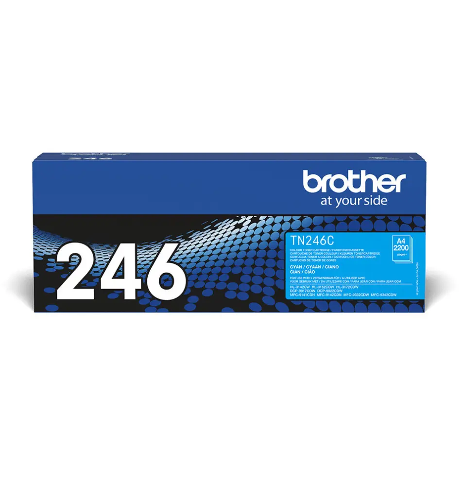 Toner BROTHER TN-246C (Laser - 2200 páginas - Ciano)