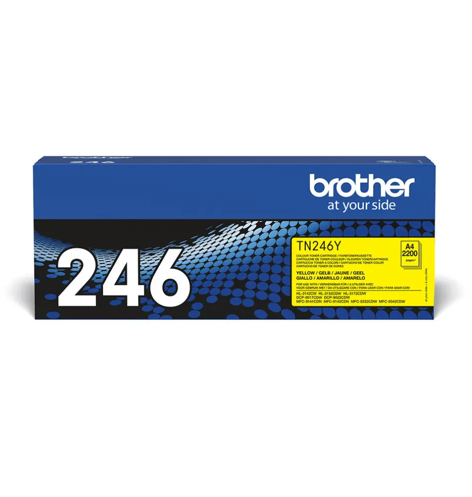 Toner BROTHER TN-246Y (Laser - 2200 páginas - Amarelo)