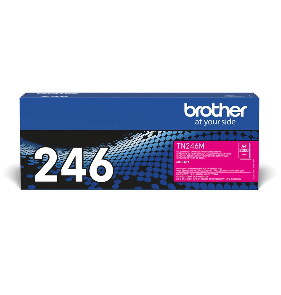 Toner BROTHER TN-246M (Laser - 2200 páginas - Magenta)