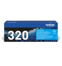 Toner BROTHER TN-320C (Laser - 1500 páginas - Ciano)