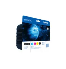 Tinteiro BROTHER LC1280XL (2400 páginas Preto - 1200 páginas Cor - Preto Ciano Magenta Amarelo)